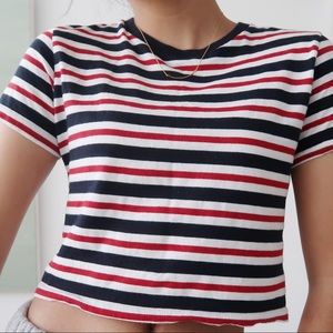 STRIPED CROPPED TSHIRT